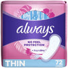 Always Thin No Feel Protection Daily Liners Regular Absorbency Unscented - Green Basket Marco Island
