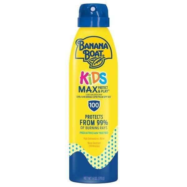 Banana Boat Max Protect & Play Sunscreen Spray, SPF 100 - Green Basket Marco Island