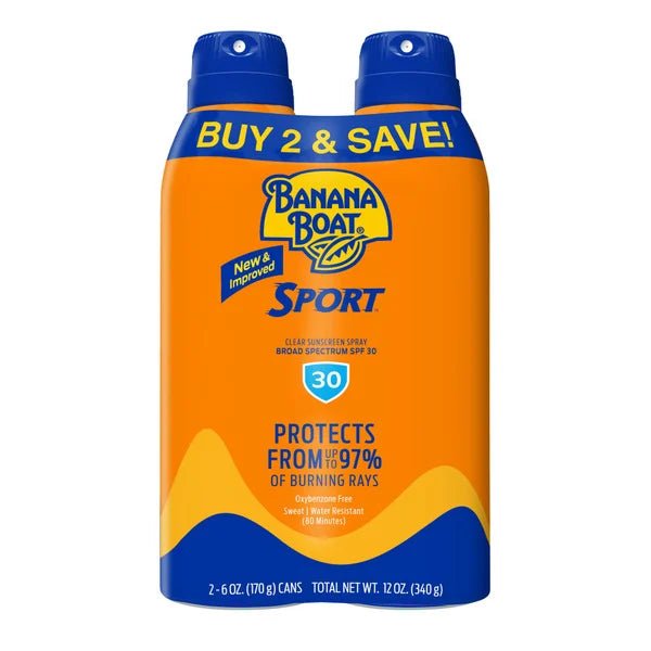 Banana Boat Ultra Sunscreen Spray, SPF 30, 6oz, Twin Pack - Green Basket Marco Island