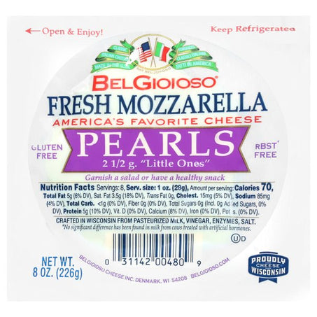 BelGioioso Cheese, Fresh Mozzarella, Pearls 8 oz - Green Basket Marco Island