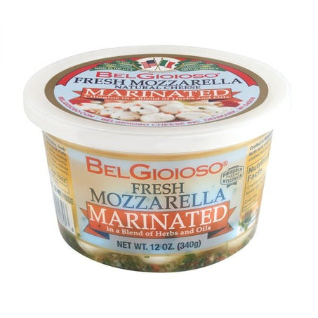 BelGioioso Marinated, Fresh Mozzarella Cheese, Cup 12 oz - Green Basket Marco Island