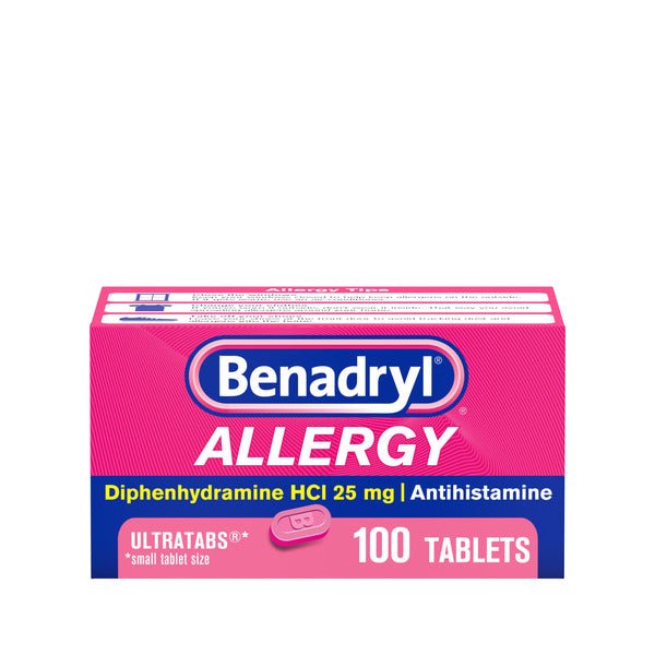 Benadryl Ultratabs 100 ct - Green Basket Marco Island