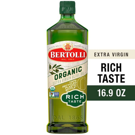 Bertolli Organic Extra Virgin Olive Oil, Rich Taste 16.9 fl oz - Green Basket Marco Island