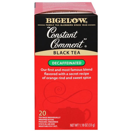 Bigelow Black Tea, Decaffeinated, Constant Comment, Tea Bags 20 ct - Green Basket Marco Island