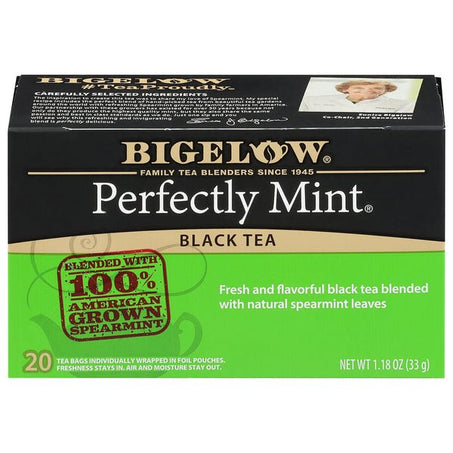 Bigelow Black Tea, Perfectly Mint 20 ct - Green Basket Marco Island