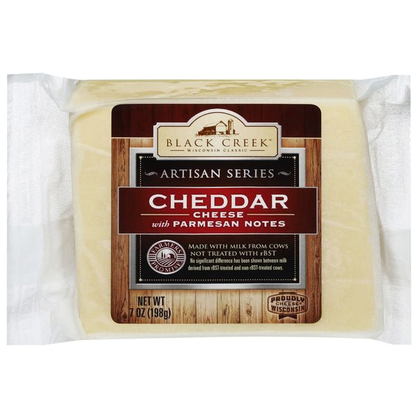 Black Creek Cheese, with Parmesan Notes, Cheddar, Artisan Series 7 oz - Green Basket Marco Island