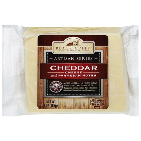 Black Creek Cheese, with Parmesan Notes, Cheddar, Artisan Series 7 oz - Green Basket Marco Island