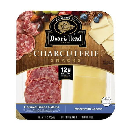 Boar's Head Uncured Genoa Salame & Mozzarella Cheese Charcuterie - Green Basket Marco Island