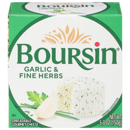 Boursin Garlic & Fine Herbs Gourmet Cheese 5.3 oz - Green Basket Marco Island