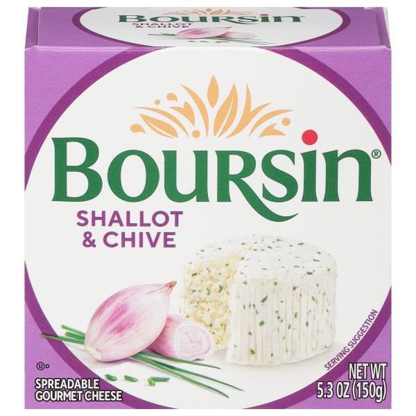 Boursin Shallot & Chive Gournay Cheese 5.3 oz - Green Basket Marco Island