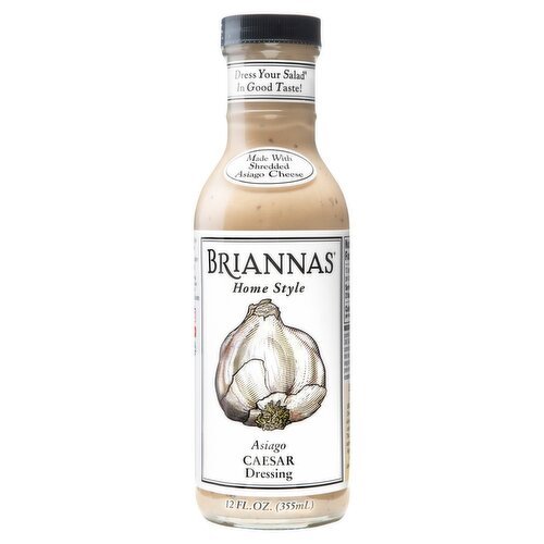 Briannas Home Style Asiago Caesar Dressing, 12 fl oz - Green Basket Marco Island