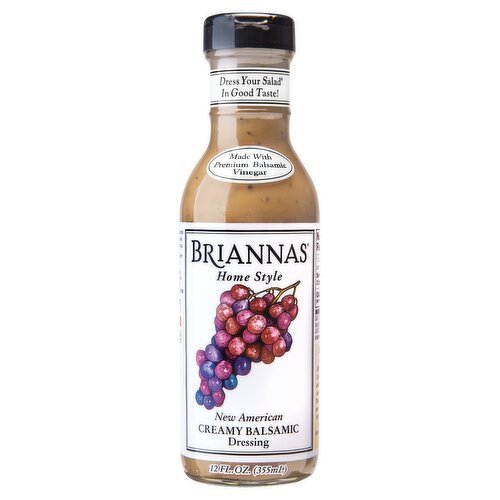 Briannas Home Style New American Creamy Balsamic Dressing, 12 fl oz - Green Basket Marco Island