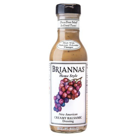 Briannas Home Style New American Creamy Balsamic Dressing, 12 fl oz - Green Basket Marco Island