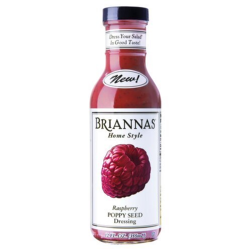 Briannas Home Style Raspberry Poppy Seed Dressing, 12 fl oz - Green Basket Marco Island