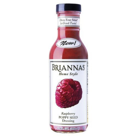 Briannas Home Style Raspberry Poppy Seed Dressing, 12 fl oz - Green Basket Marco Island