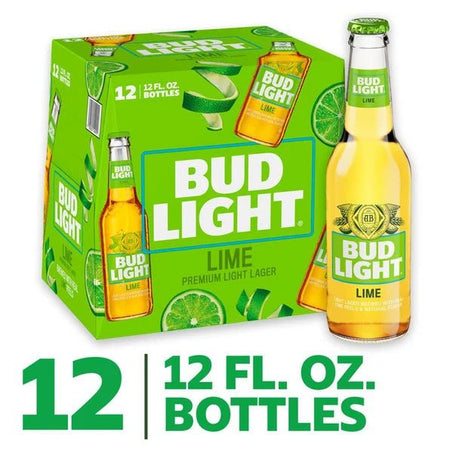 Bud Light Lime American Lager Beer 12 Pack, 12 Fl Oz Bottles - Green Basket Marco Island