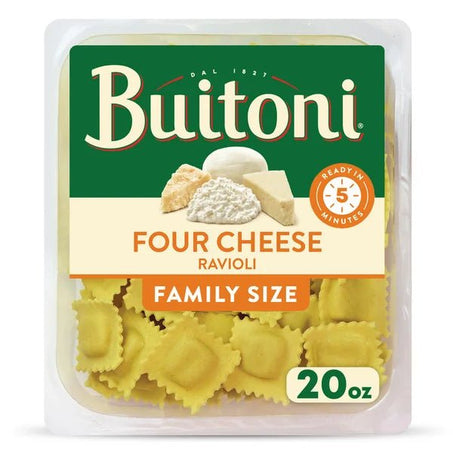 Buitoni Four Cheese Ravioli, Refrigerated Pasta 20 oz - Green Basket Marco Island