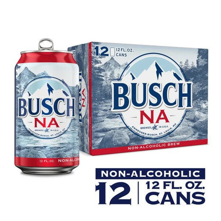 Busch NA Non Alcoholic Beer, 12 Pack Beer, 12 Fl Oz Cans - Green Basket Marco Island