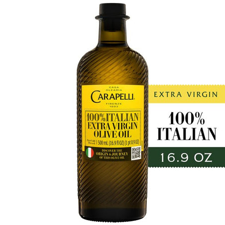 Carapelli Olive Oil, Extra Virgin, 100% Italian 16.9 fl oz - Green Basket Marco Island