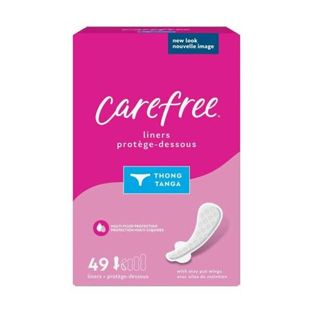 Carefree Panty Liners, Unwrapped, Unscented, 49ct - Green Basket Marco Island