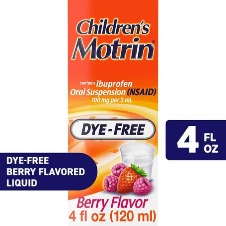 Children's Motrin IBuprofen Kids Medicine 4 fl oz - Green Basket Marco Island