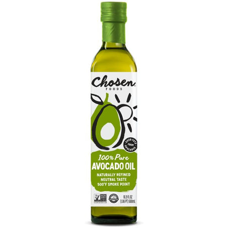 Chosen Foods 100% Pure Avocado Oil 16.9 fl oz - Green Basket Marco Island