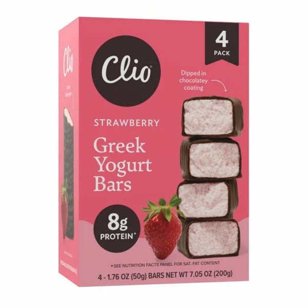 Clio Strawberry Greek Yogurt Bars - Green Basket Marco Island