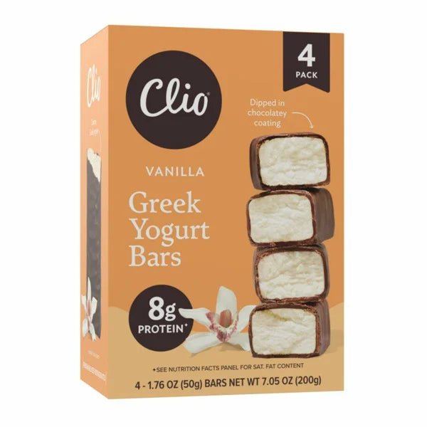 Clio Vanilla Greek Yogurt Bars - Green Basket Marco Island