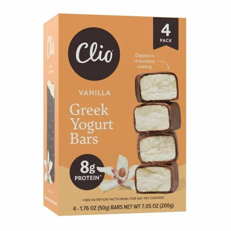 Clio Vanilla Greek Yogurt Bars - Green Basket Marco Island