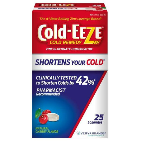 Cold - Eeze Cold Remedy, Natural Cherry Flavor, Lozenges 25 each - Green Basket Marco Island