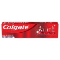 Colgate Optic White Stain Fighter Clean Mint Paste Whitening Toothpaste 6.0 oz - Green Basket Marco Island