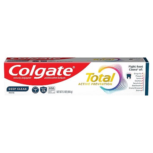 Colgate Total Active Prevention Deep Clean Toothpaste, 5.1 oz - Green Basket Marco Island