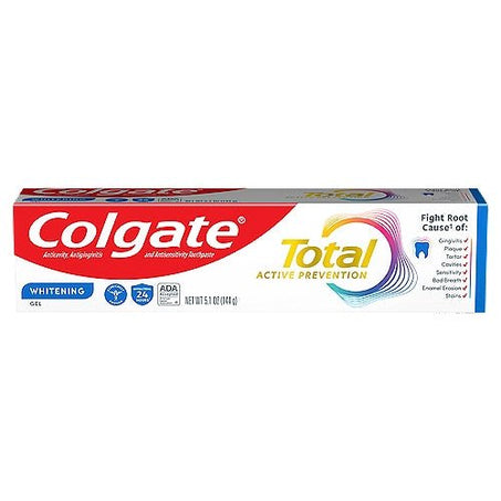 Colgate Total Active Prevention Whitening Gel Toothpaste, 5.1 oz - Green Basket Marco Island