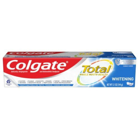 Colgate Total Whitening Toothpaste, 5.1 oz - Green Basket Marco Island