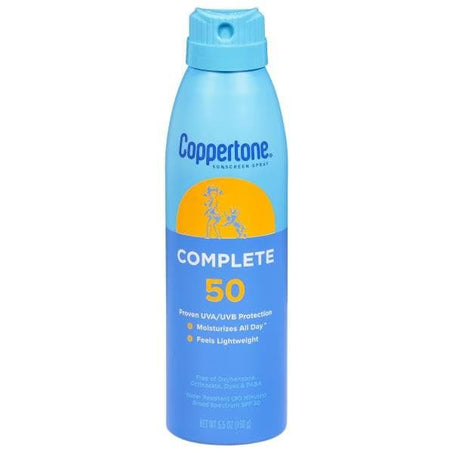 Coppertone Sunscreen Spray, SPF 50 Spray Sunscreen 5.5 oz - Green Basket Marco Island