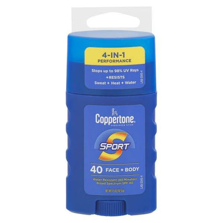 Coppertone Sunscreen Stick, SPF 40 Sunscreen 1.5 oz - Green Basket Marco Island