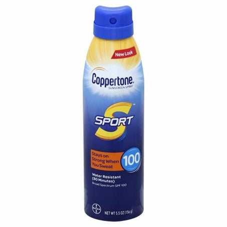 Coppertone Water Resistant Sunscreen Spray, Broad Spectrum SPF 100 5.5 oz - Green Basket Marco Island