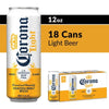 Corona Light Mexican Lager Import Lower Calorie* Light Beer Cans - Green Basket Marco Island