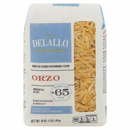 DeLallo Artisanal Pasta, Orzo, No. 65 Cut - Green Basket Marco Island