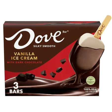 Dove Vanilla Ice Cream Coated Dark Chocolate Bars - Green Basket Marco Island