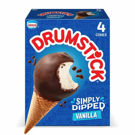 Drumstick Simply Dipped Vanilla Sundae Cones 4 ct - Green Basket Marco Island