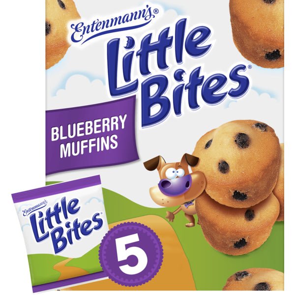 Entenmann's Little Bites, 5 packs, Blueberry Mini Muffins - Green Basket Marco Island