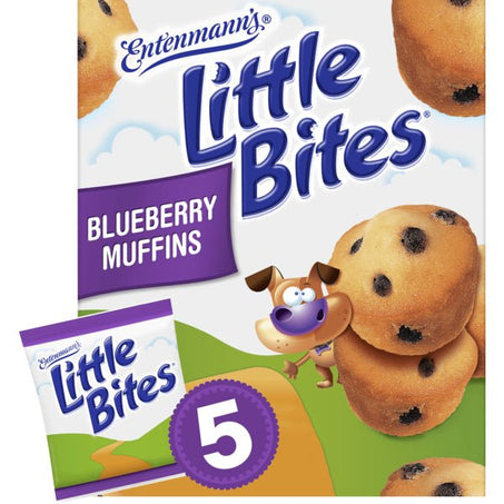 Entenmann's Little Bites, 5 packs, Blueberry Mini Muffins - Green Basket Marco Island