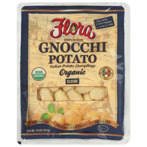 Flora Fine Foods Gnocchi, Potato, Organic, Classic 16 oz - Green Basket Marco Island