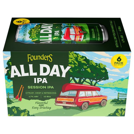 Founders Brewing All Day IPA, Session IPA Beer - Green Basket Marco Island