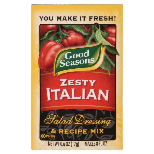 Good Seasons Zesty Italian Salad Dressing & Recipe Mix, 0.6 oz - Green Basket Marco Island