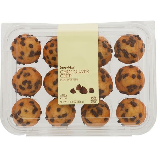 GreenWise Muffins, Chocolate Chip, Mini - Green Basket Marco Island