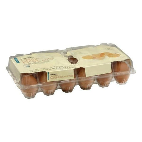 GreenWise Organic Brown Cage Free Large Eggs 18 ct - Green Basket Marco Island