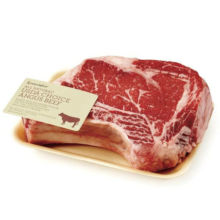 GreenWise USDA Choice Beef Antibiotic Free Bone In Angus Ribeye Steak - Green Basket Marco Island
