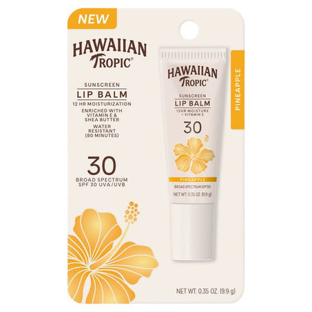 Hawaiian Tropic Pineapple Broad Spectrum Spf 30 Uva / Uvb Sunscreen Lip Balm - Green Basket Marco Island